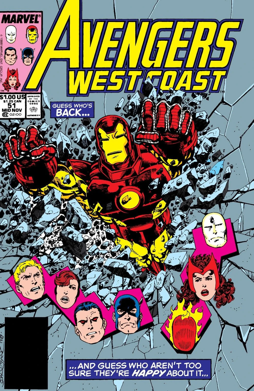 The West Coast Avengers - Vol 2 - #51 - 1989 - I Sing of Arms and Heroes - (FN)