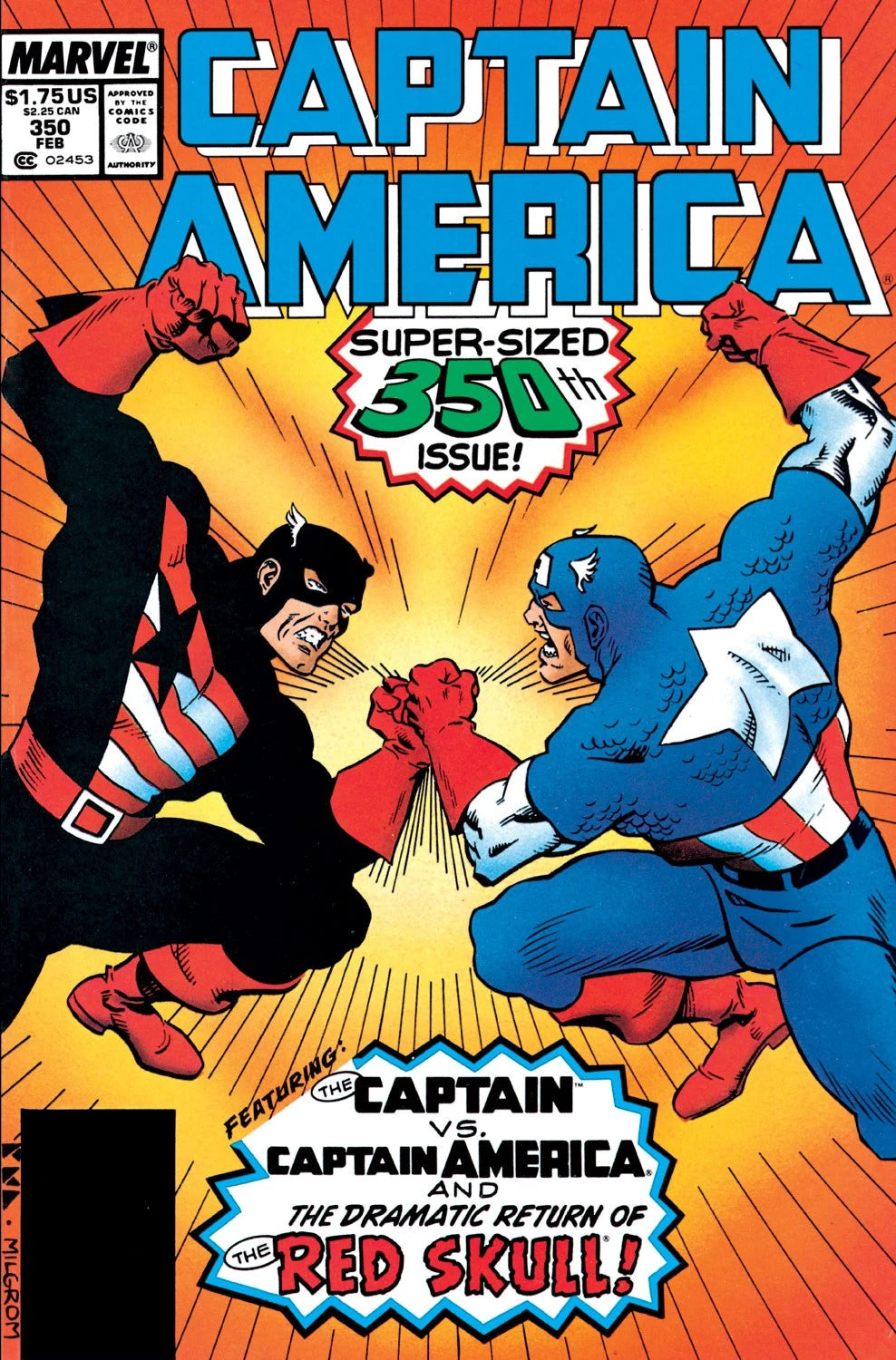 Captain America - Vol 1 - #350 - 1989 - Seeing Red - (FN)