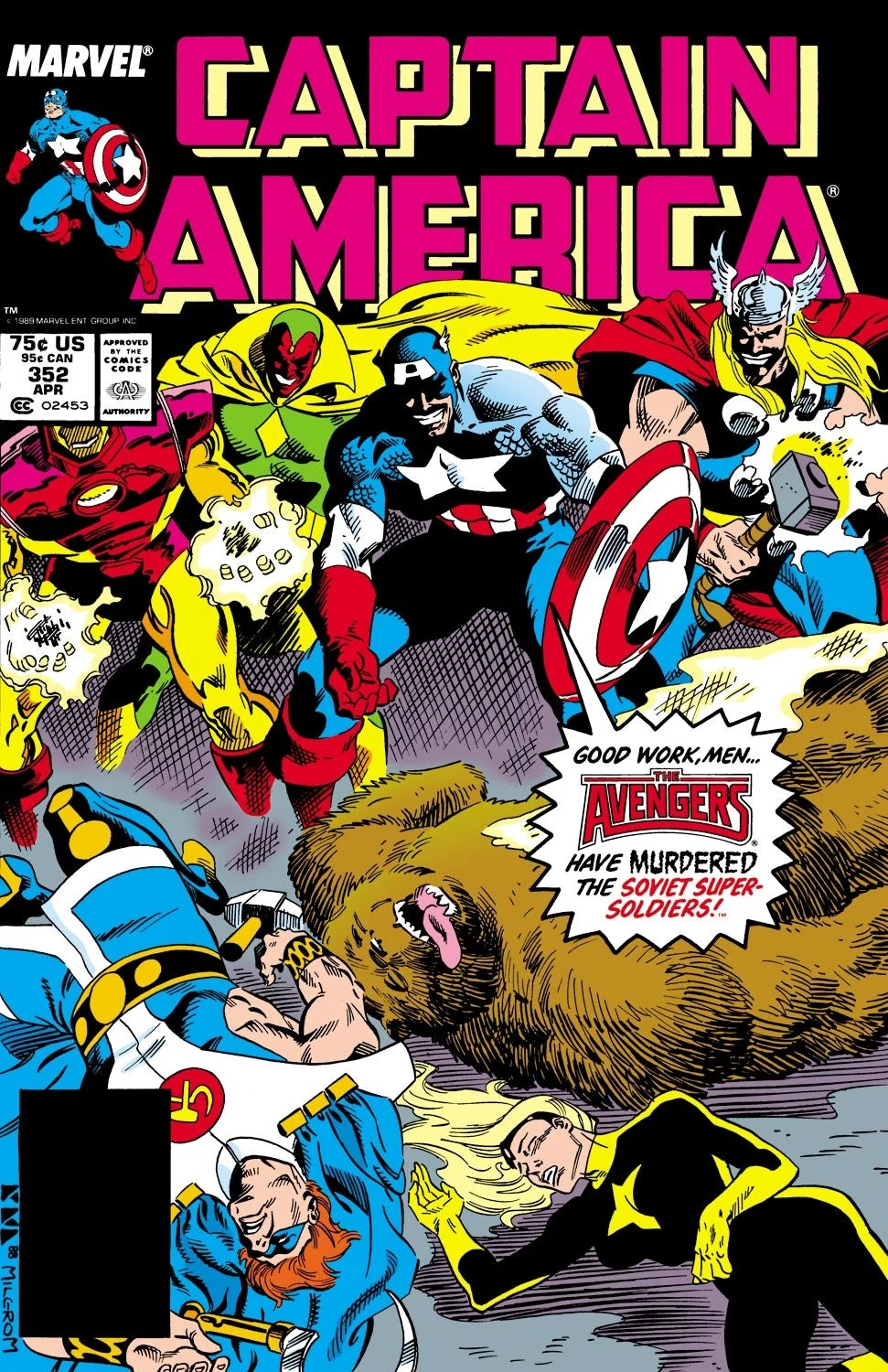 Captain America - Vol 1 - #352 - Refuge - (VG)