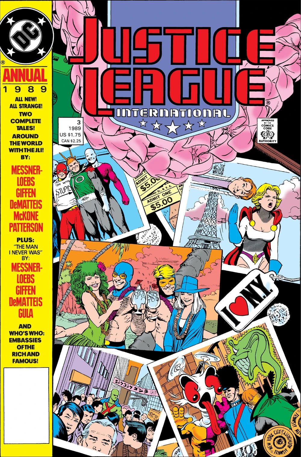 Justice League International - Vol 1 - #3 - 1989 Annual - Around the World with the Justice League - (FN)