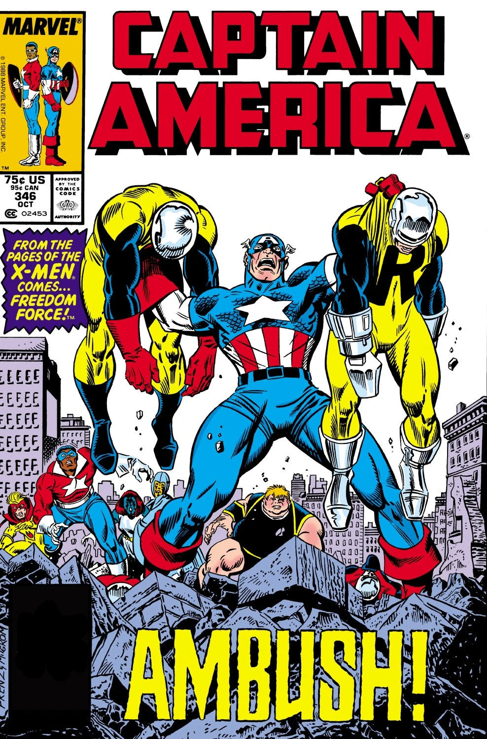 Captain America - Vol 1 -  #346 - 1988 - Ambush - (VG)