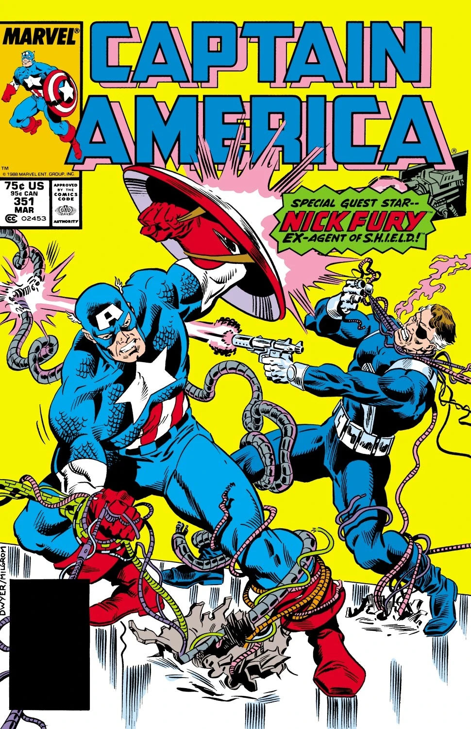 Captain America - Vol 1 -  #351 - Changing of the Guard - (FN)