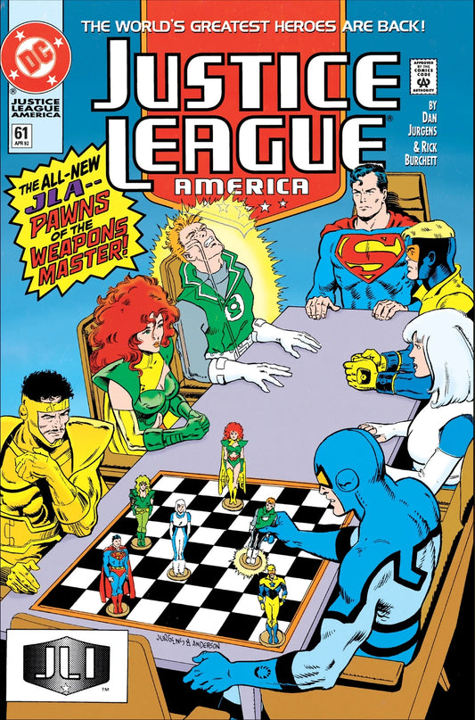 Justice League America - Vol 1 - #61 - 1992  - Born Once Again - (VFN)