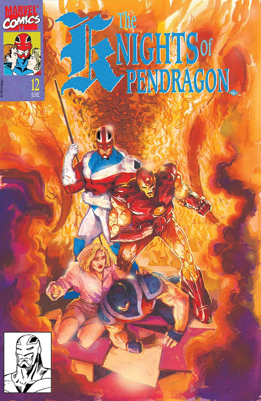 The Knights of Pendragon - Vol 1 - #12 - 1991 - Here Be Dragons - (VFN+)