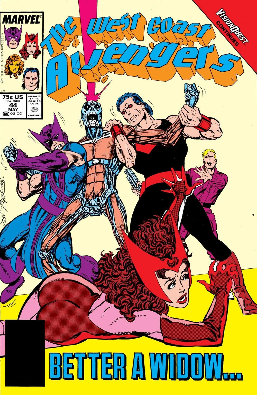 The West Coast Avengers - Vol 2 - #44 - 1989 - Better a Widow... - (FN)